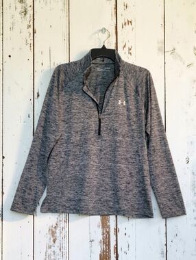 Under Armour UA Tech Twist 1/2 Zip Pullover Gray Heather XL